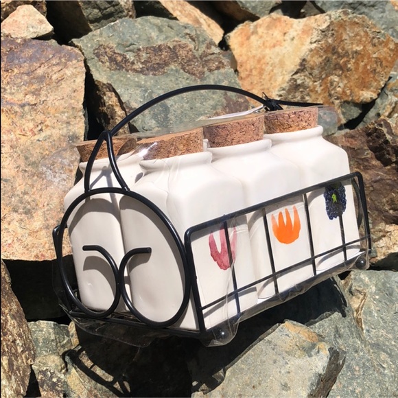 Rae Dunn🌻WaterColor Set of 6 Spice Jars🌻 - Picture 3 of 8